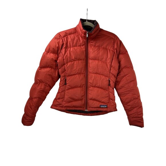 Patagonia Goose Down Women’s XS Puffer Jacket Coat Red/Orange Style 84611F4 - Picture 7 of 16